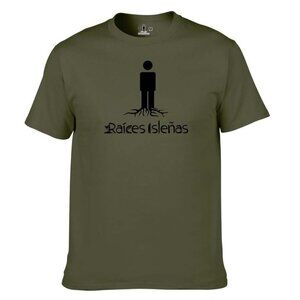 Raíces Isleñas Olive Green Tee – Island Roots Graphic T-Shirt